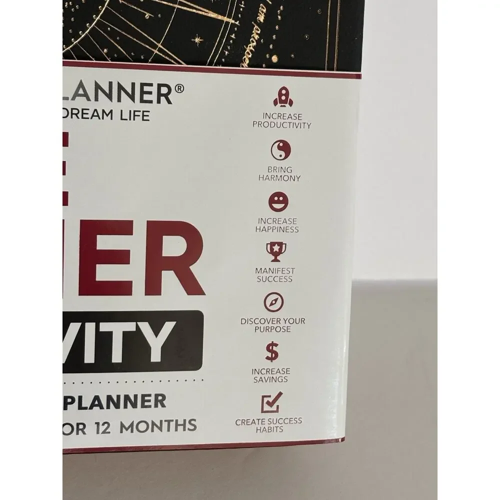 Law of Attraction Planner 12-Month Undated Journey To Creating A Dream Life, NEW
